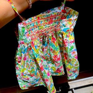 Bonpoint hand embroidered girls top